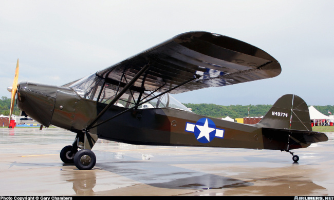 Vue d'un L-2M Grasshopper (photo : Gary Chambers)