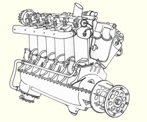 Vue d'un moteur Liberty L-12 400 ch