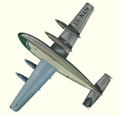 Plan d'un Marathon 1A (origine : Civil Airliners since 1946 - Kenneth Munson)