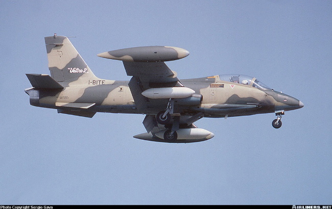 Vue d'un Aermacchi MB-339K (photo : Sergio Gava)