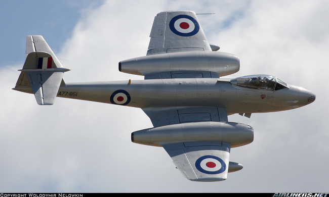 Vue d'un Meteor F. 8 (photo : Wolodymir Nelowkin)