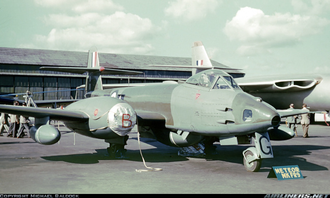 Vue d'un Meteor F.R. 9 (photo : David W. Baldock/Michael Baldock)