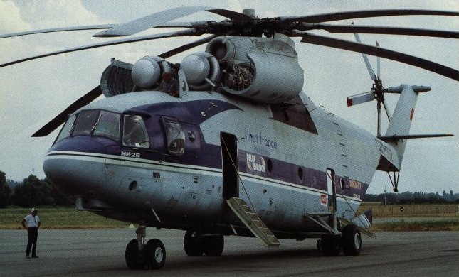 Vue d'un Mi-26 (photo : Carlos da Costa)