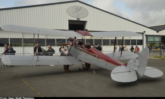 Vue d'un Morane-Saulnier 60 Moth (photo : JN Passieux, meeting de la Ferté-Alais 2025)