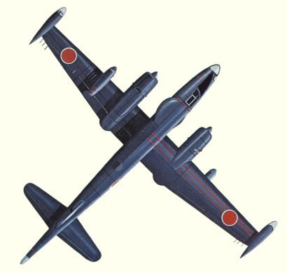 Plan d'un Neptune P2-H de construction Kawasaki (origine : Bombers, encyclopaedia of world aircraft - Kenneth Munson)