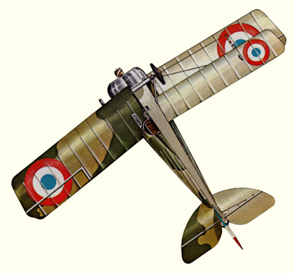 Plan d'un Nieuport 27C.1 (origine : Fighters 1914-1919 - Kenneth Munson)