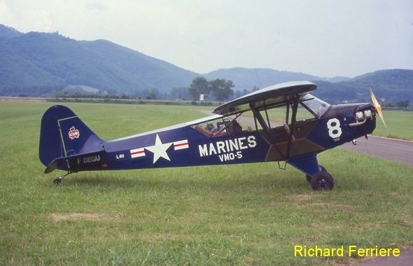 Vue d'un Piper Cub (photo : Richard Ferriere)