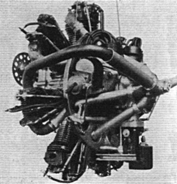 Vue d'un moteur Pobjoy Type R (photo : magazine Flight, novembre 1930)