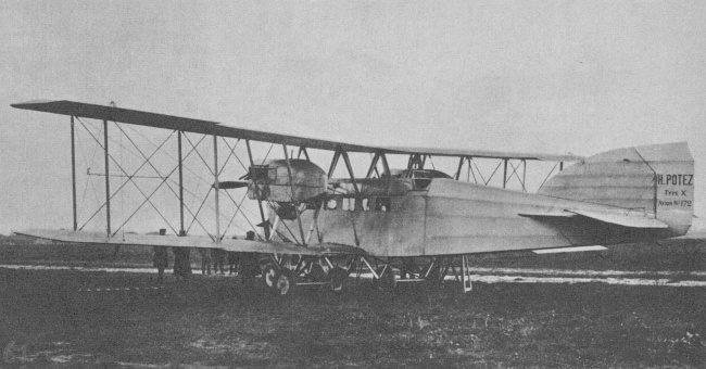 Vue d'un Potez 10 (photo : Gallica - origine : Gallica - Aviation magazine, juillet_1983)