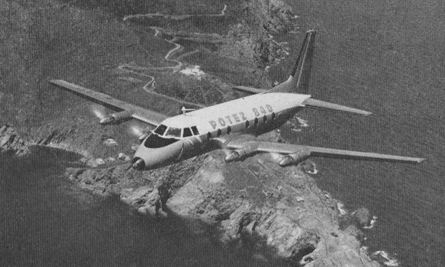 Vue d'un Potez 840 (photo : Gallica - Pionniers Vieilles Tiges, janvier 1972)