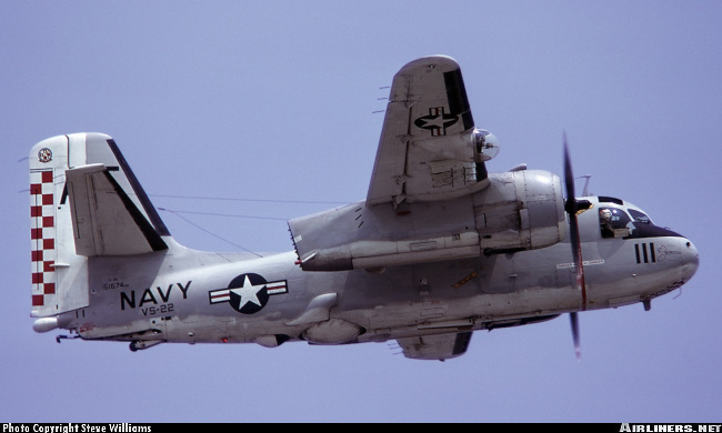 Vue d'un Grumman S-2E Tracker (photo : Steve Williams)