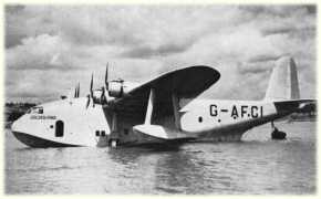 Cliquer pour atteindre la partie aviation/click to go to the airplane part (photo: Short S.26 G-AFCI, 'Golden Hind')