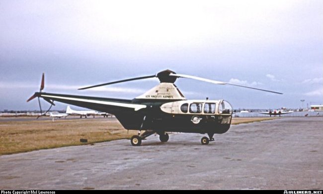 Vue d'un S-51 des Los Angeles Airways (photo : Mel Lawrence)