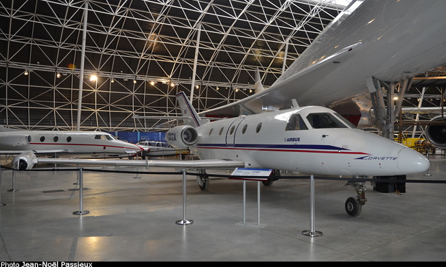 Vue d'un Aérospatiale SN-601 (photo : JN Passieux - Aeroscopia Toulouse)