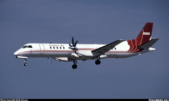 Vue d'un Saab 2000 (photo : Kjell Nilsson)