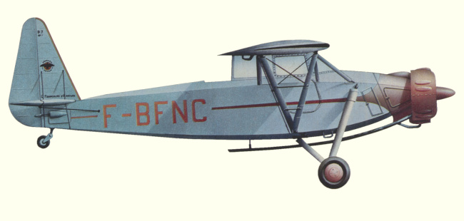Vue d'un Salmson D-7 (origine : Gallica - Aviation magazine, décembre 1978)