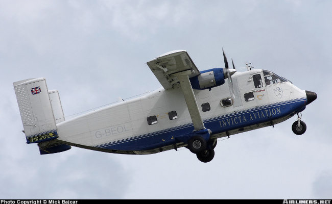 Vue d'un Short SC.7 Skyvan 3-200 (photo : Mick Bajcar)