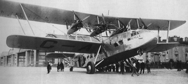 Vue du Scylla de l'Imperial Airways (photo : Histoire de l'aviation René Chambe - Keystone)