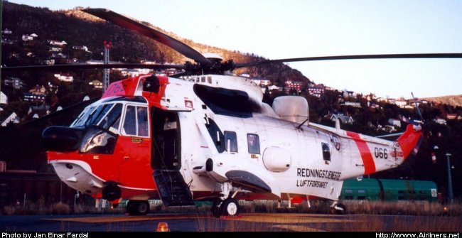 Vue d'un Sea King WS-61 norvégien (photo : Jan Einar Fardal)