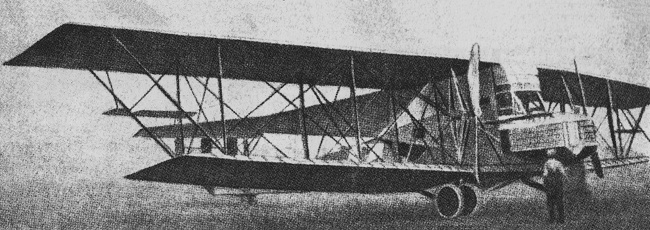 Vue d'un bombardier Siemens-Schuckert R.I (photo : Jane's fighting aircraft of World War I John W.R. Taylor)