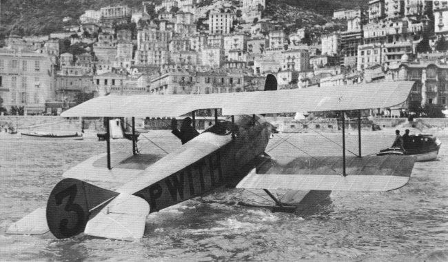 Vue du Sopwith Schneider (photo : Histoire de l'aviation René Chambe - Marius Prieur)