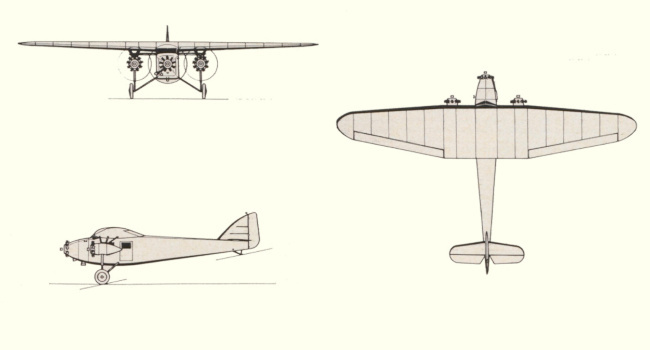 Plans d'un S.P.C.A. 40 (origine : Gallica - Aviation magazine, mars 1969)