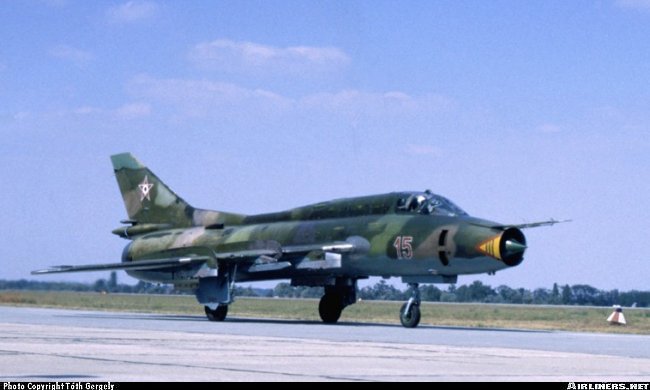 Vue d'un Sukhoi Su-22M3 (photo : Toth Gergely)