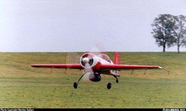 Vue d'un Sukhoi 26 (photo : Martins Sudars)