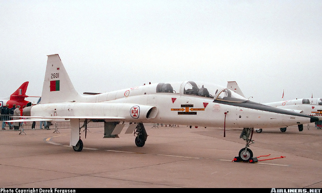 Vue d'un T-38A portugais (photo : Derek Ferguson)