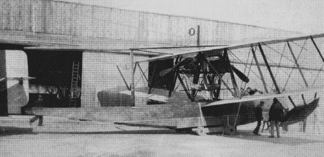 Vue d'un hydravion Tellier BM 400 ch (origine : L'aviation maritime française pendant la Grande Guerre - ARDHAN - Vinit-Durand)