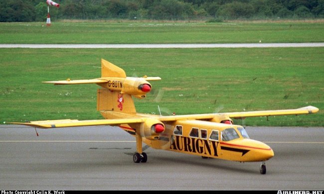 Vue d'un Trislander BN-2A Mk. III-2 (photo : Colin K. Work)