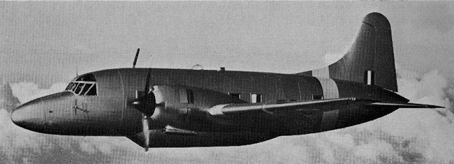 Vue d'un Vickers Varsity T. I (photo : Aircraft of the Royal Air Force 1918-57 - Owen Thetford)