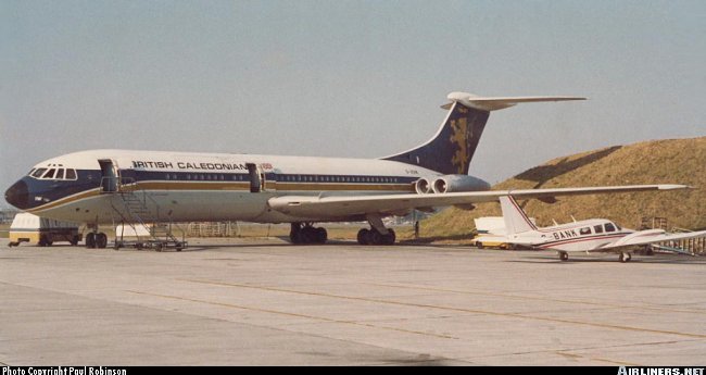 Vue d'un VC-10 de la compagnie British Caledonian Airways (photo : Paul Robinson)