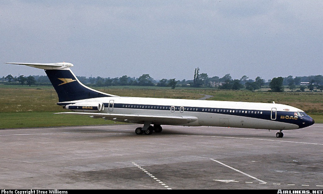 Vue d'un Super VC-10 de la compagnie BOAC (photo : Steve Williams)