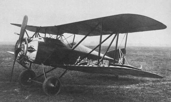 Vue d'un petit biplan Whippet (photo : Encyclopédie illustrée de l'Aviation dans le monde - David Mondey)