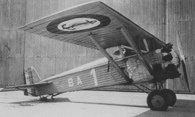 Vue d'un Wibault 74 embarqué (photo : L'Aéronautique Navale 1920-1939 - Avia Editions)