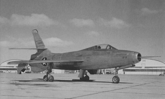 Vue d'un XF-91 Thunderceptor (photo : Le Fana de l'Aviation - NASA)